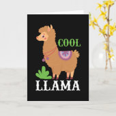 Cool Llama Karte (Gelbe Blume)