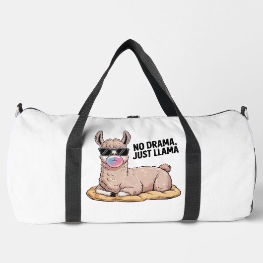 Cool Llama No Drama Attitude Duffle Bag (Vorderseite)