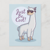 Cool Llama Postkarte (Vorderseite)