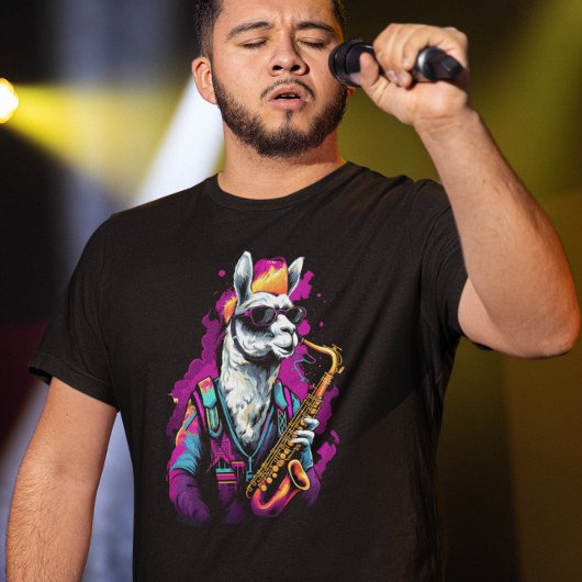 Cool Llama Saxophon T-Shirt