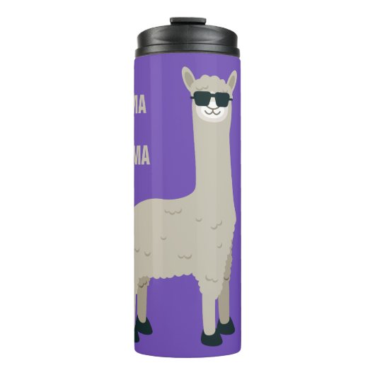 Cool Llama-Sondertext & Farbtumbler Thermosbecher (Vorderseite)