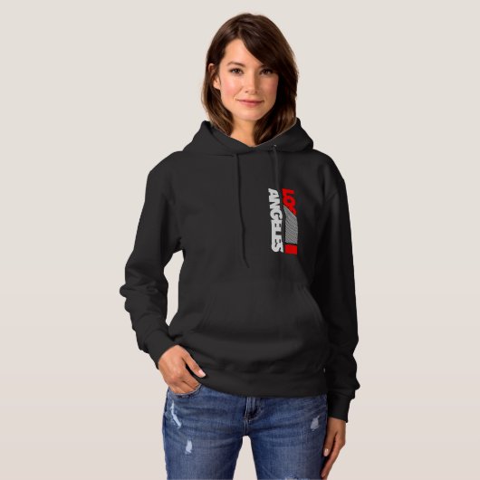 Cool Los Angeles California Illustration Graphic D Hoodie (Vorne ganz)