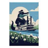 Cool Louisiana paddle steamer Poster (Vorderseite)