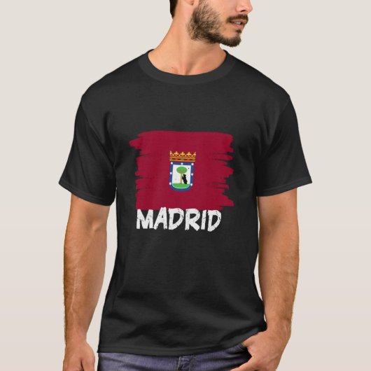 Cool Madrid Flag T-Shirt (Vorderseite)