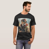 Cool MAGA Big Cat mit Gun & Camouflage COUGAR T-Shirt (Vorne ganz)