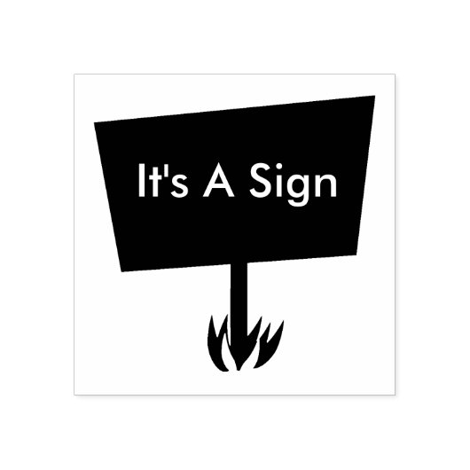 Cool Make a Sign Gummistempel (Prägung)