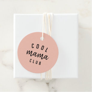 Cool Mama Club   Modern Peachy Pink Mother Day Geschenkanhänger