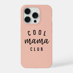 Cool Mama Club   Modern Peachy Pink Mother Day iPhone 15 Pro Hülle