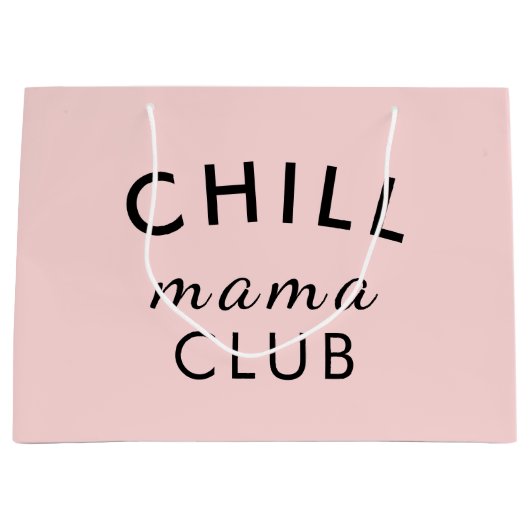 Cool Mama Club Modern Pink Design Große Geschenktüte (Vorderseite)