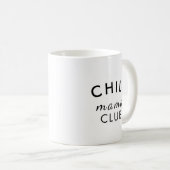 Cool Mama Club Moderner Stilvoller Muttertag Kaffeetasse (VorderseiteRechts)
