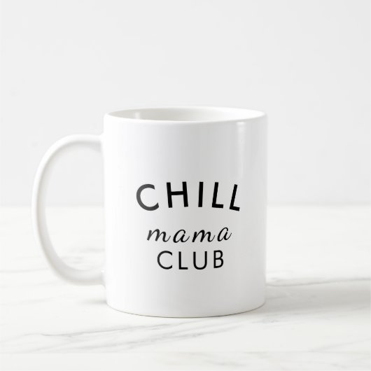 Cool Mama Club Moderner Stilvoller Muttertag Kaffeetasse (Links)