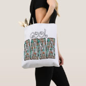 Cool Mama Kariert Turquoise Leopard Box Doodle Mom Tasche (Von Nahem)