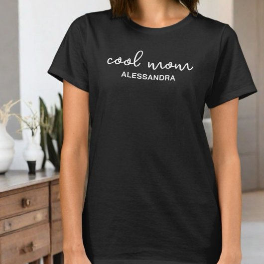 Cool-Mama-Monogramm-Typografie T-Shirt