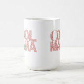 Cool Mama Typografy Hearts Kaffeetasse (Mittel)