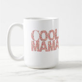 Cool Mama Typografy Hearts Kaffeetasse (Links)