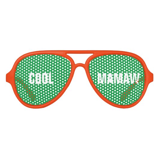 Cool Mamaw Oma Funny Playful Partybrille (Vorderseite)