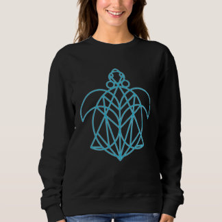 Cool Mandala Sacred Geometry Turtle  4 Sweatshirt