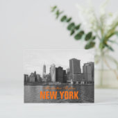 Cool Manhattan Skyline New York Postkarte (Stehend Vorderseite)