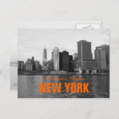 Cool Manhattan Skyline New York Postkarte (Vorne/Hinten)