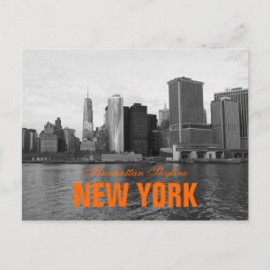 Cool Manhattan Skyline New York Postkarte