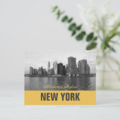 Cool Manhattan Skyline New York Postkarte (Stehend Vorderseite)