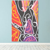 Cool Maori Art by RRW  Leinwanddruck (Insitu (Holzboden))