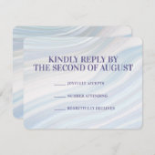 Cool Marble Geode RSVP Card (Vorne/Hinten)