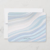 Cool Marble Geode RSVP Card Karte (Rückseite)