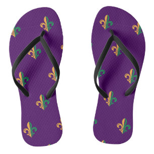 Cool Mardi Gras Lilie Badesandalen
