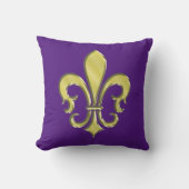 Cool Mardi Gras Lilie Design Kissen (Vorderseite)