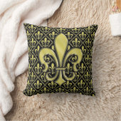 Cool Mardi Gras Lilie Design Kissen (Decke)