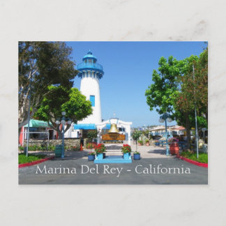 Cool Marina del Rey Postcard! Postkarte