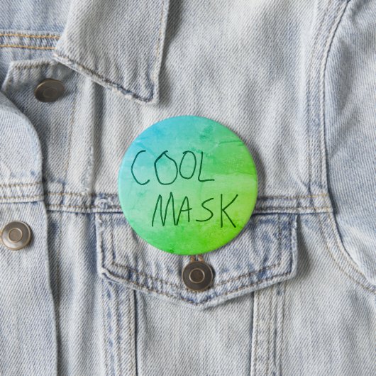 Cool Mask Original Handwriting Grün/Blau Button (Beispiel)