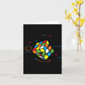 Cool Math Rubik Rubix Rubics Player Cube Math Karte (Gelbe Blume)