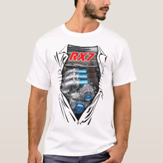 Cool Mazda RX7 Rotary Motor Power Drag Racing Car T-Shirt