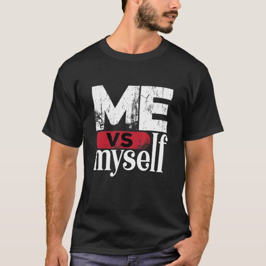 Cool Me Vs selbst Zitate Illustration Grafik 2 T-Shirt (Vorderseite)
