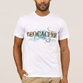 Cool Mens Geocacher Grunge T-Shirt Geschenk (Vorderseite)