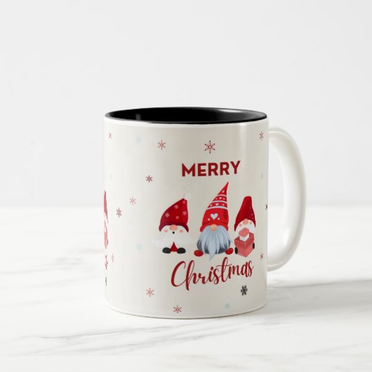 Cool Merry Christmas Zweifarbige Tasse (VorderseiteRechts)