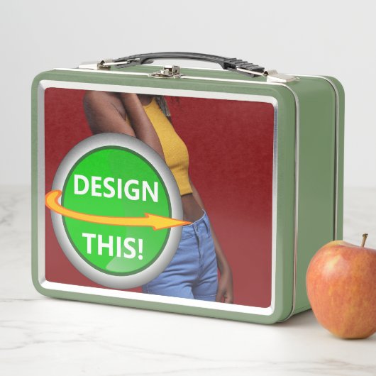 COOL! Metal Lunchbox - grün - Custom (Beispiel)