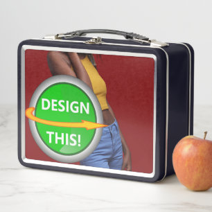COOL! Metal Lunchbox - Schwarz - Benutzerdefiniert