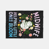 Cool Midwife Art For Women Midwifery Doula Nursing Fleecedecke (Vorderseite (Horizontal))