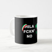 Cool MILANO - Mila Fckn Nr. mit Flagge Kaffeetasse (Vorderseite Links)