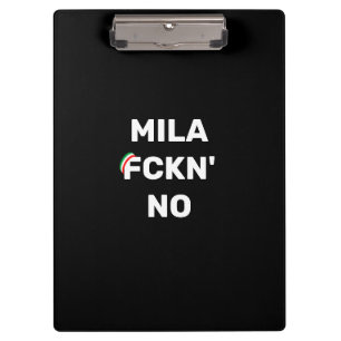 Cool MILANO - Mila Fckn Nr. mit Flagge Klemmbrett