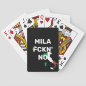 Cool MILANO - Mila Fckn Nr. mit Flagge Spielkarten (Rückseite)