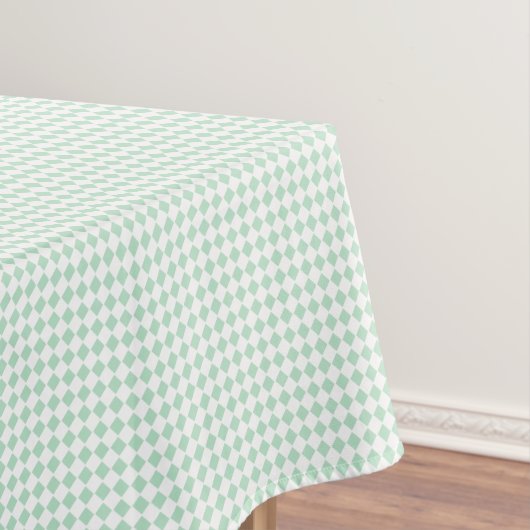 Cool-Mini-Grün-Schachbrettmuster Retro-Chic Tischdecke (Beispiel)