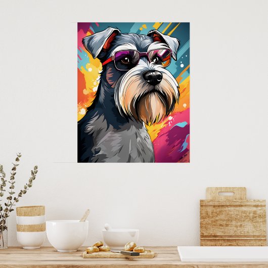 Cool Mini Schnauzer Poster (Küche)