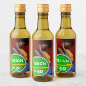 COOL! Mini-Weinflaschen-Etiketten (2"x3") - Set vo Weinetikett (Flaschen)