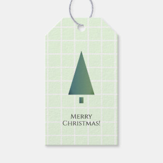 Cool-Minimal-Grün-Weihnachtsbaum-Symbol Geschenkanhänger