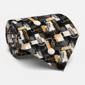 Cool minimal modern tiled pattern krawatte (Gerollt)