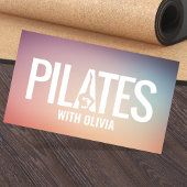 Cool Minimal Pilates Instructor  Visitenkarte